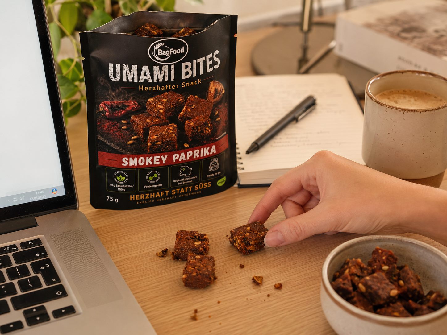 BagFood Smokey Paprika auf dem Arbeitstisch